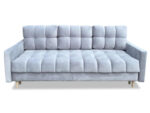 Wygodna Sofa Z Funkcją Spania 220X96X78 CM Rozkładana Kanapa 3 Osobowa - Pikowane Meble Wypoczynkowe + Pianka HR45 + Sprężyny Bonell - AURA