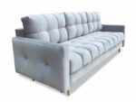 Wygodna Sofa Z Funkcją Spania 220X96X78 CM Rozkładana Kanapa 3 Osobowa - Pikowane Meble Wypoczynkowe + Pianka HR45 + Sprężyny Bonell - AURA