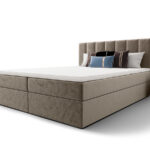 Łóżko Kontynentalne 140x200 Z Pojemnikiem Na Pościel + 2 Materace Bonell + Wybór Kolorów - SAGE