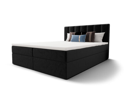 Łóżko Kontynentalne 180x200 Z Pojemnikiem Na Pościel + 2 Materace Bonell + Wybór Kolorów - SAGE