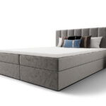 Łóżko Kontynentalne 160x200 Z Pojemnikiem Na Pościel + 2 Materace Bonell + Wybór Kolorów - SAGE