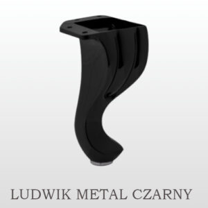 NÓŻKI METALOWE LUDWIK CZARNE