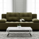 Kanapa Rozkładana 202 CM 3-Osobowa Sofa Młodzieżowa Bez Boków Wolnostojąca Na Sprężynach Bonellowych + Wybór Kolorów - VIKKA