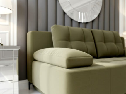 Kanapa Rozkładana 202 CM 3-Osobowa Sofa Młodzieżowa Bez Boków Wolnostojąca Na Sprężynach Bonellowych + Wybór Kolorów - VIKKA