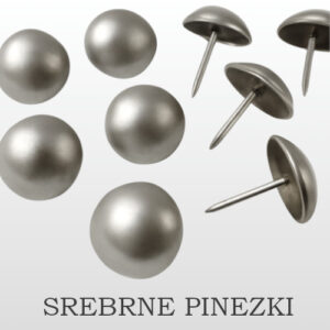 FRONTY PODŁOKIETNIKÓW - OZDOBIONE SREBRNYMI PINEZKAMI