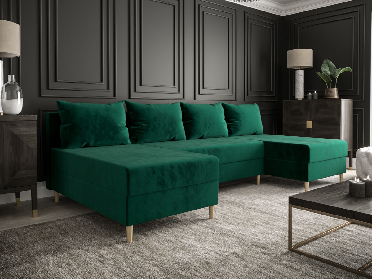 skandynawski-naroznik-minimalistyczny-U-rozkladany-z-pojemnikiem-funkcja-spania-sofa-rogowa-do-salonu-MESA-3 Narożnik Kształt U Rozkładany Do Salonu 270x146 CM + Funkcja Spania Pojemnik + Sprężyna Bonell Pianka T30 + Wybór Kolorów - MESA