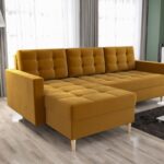 Narożnik Rozkładany Pikowany 224x144 CM + Pojemnik Na Pościel + Sprężyna Bonell Pianka T30 + Wybór Kolorów - AUSTIN