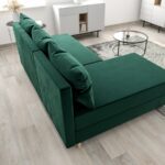 Mały Narożnik Rozkładany 204x144 CM + Pojemnik Na Pościel + Sprężyna Bonell Pianka T30 + Wysokie Nóżki - BOSTON