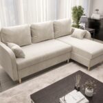 Rozkładany Narożnik Do Salonu 224x146 CM Z Funkcją Spania Pojemnikiem + Sprężyna Bonell Pianka T30 + Wybór Kolorów - KENT