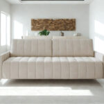 Kanapa Rozkładana 3-Osobowa 226 CM Wygodna Sofa Do Salonu + Wysokie Nóżki + Eleganckie Meble Wypoczynkowe - SUNNY