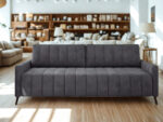 Kanapa Rozkładana 3-Osobowa 226 CM Wygodna Sofa Do Salonu + Wysokie Nóżki + Eleganckie Meble Wypoczynkowe - SUNNY