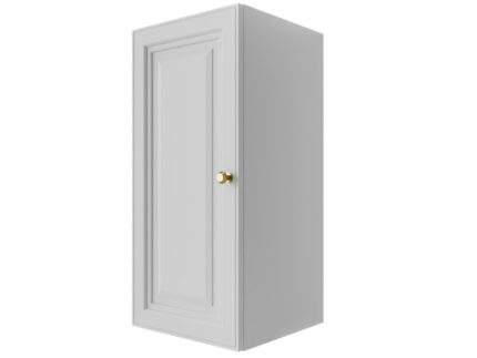 Szafka Modułowa Biała 75 CM - Stwórz Własny Zestaw Mebli - Frezowane Malowane Fronty MDF - SN3