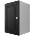 Szafka Modułowa 55x35 CM - Stwórz Własny Zestaw Mebli - Frezowane Malowane Fronty MDF - SN2 Biało Czarna