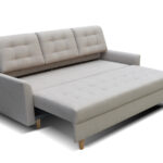 Nowoczesna Kanapa 215 CM 3 Osobowa Rozkładana Sofa + Regulowana Wysokość Oparcia + Sprężyna Falista Pianka Wysokoelastyczna - ARDEA